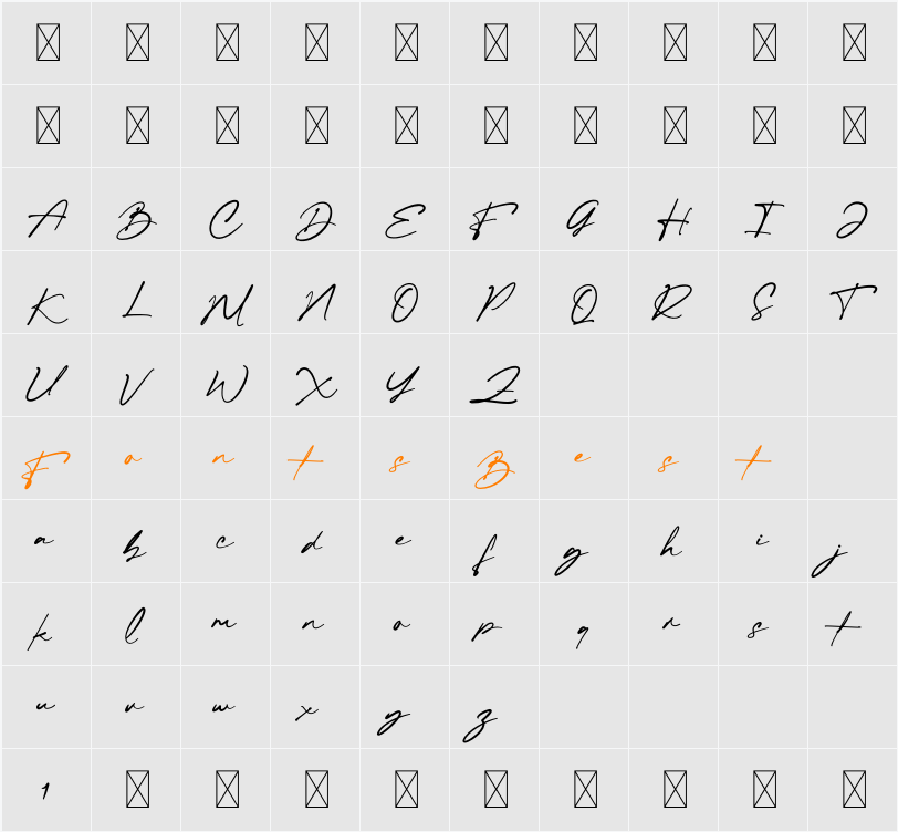 Nort Milk Character Map