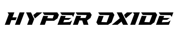 Hyper Oxide Font Image