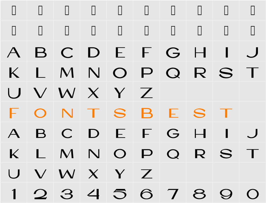HASBOOK Character Map