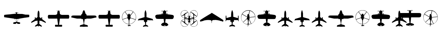 Aircraft Identification Font Image