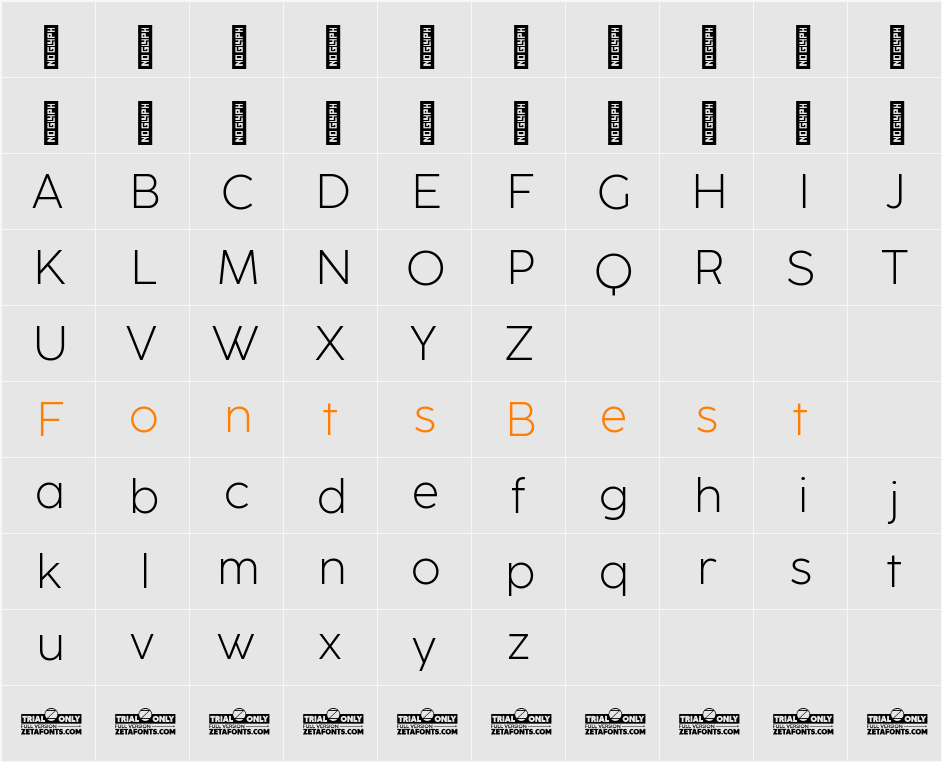 CocoSharp Trial Light Character Map
