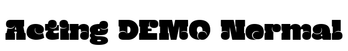 Acting DEMO Normal Font Image