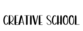 Creative School Font Image