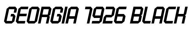 Georgia 1926 Black Font Image