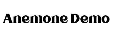 Anemone Demo Font Image