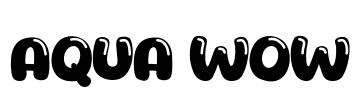 Aqua Wow Font Image