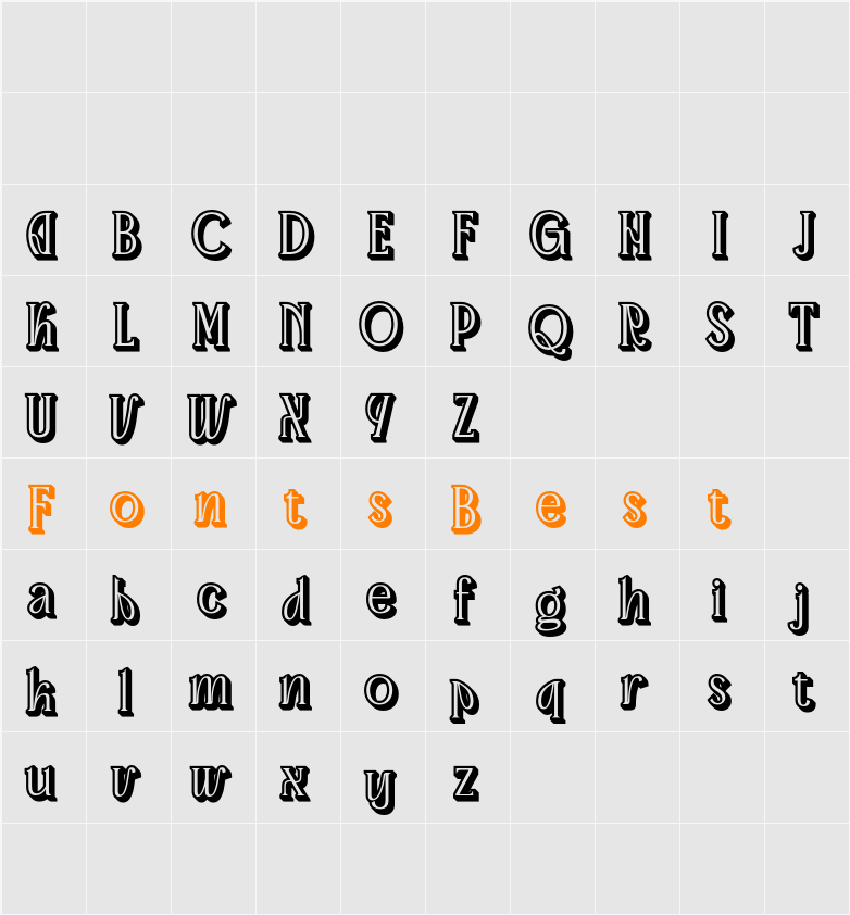 Advine 3D Demo rudeRight Character Map