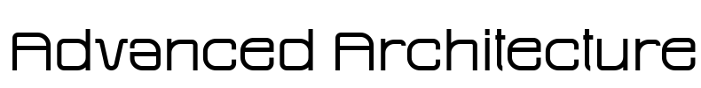 Advanced Architecture Font Image