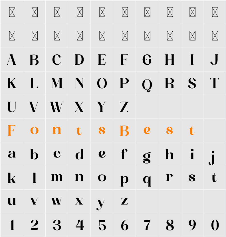 Achemost Character Map