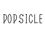 Popsicle Font Image