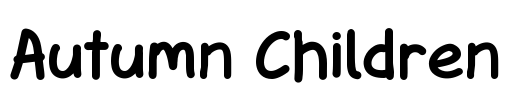 Autumn Children Font Image
