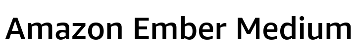 Amazon Ember Medium Font Image