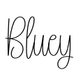 Bluey Font Image