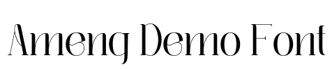 Ameng Demo Font Font Image