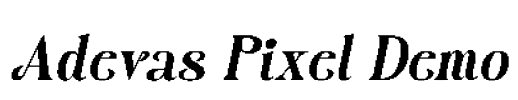 Adevas Pixel Demo Font Image