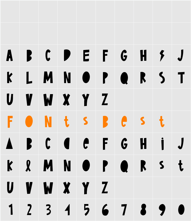 Playful Time Character Map