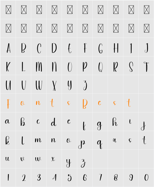 Pursuit Character Map