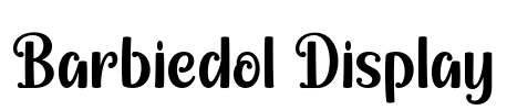 Barbiedol Display Font Image