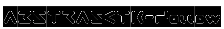 ABSTRASCTIK-Hollow Font Image
