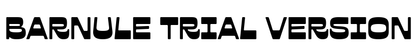Barnule Trial Version Font Image