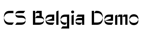 CS Belgia Demo Font Image