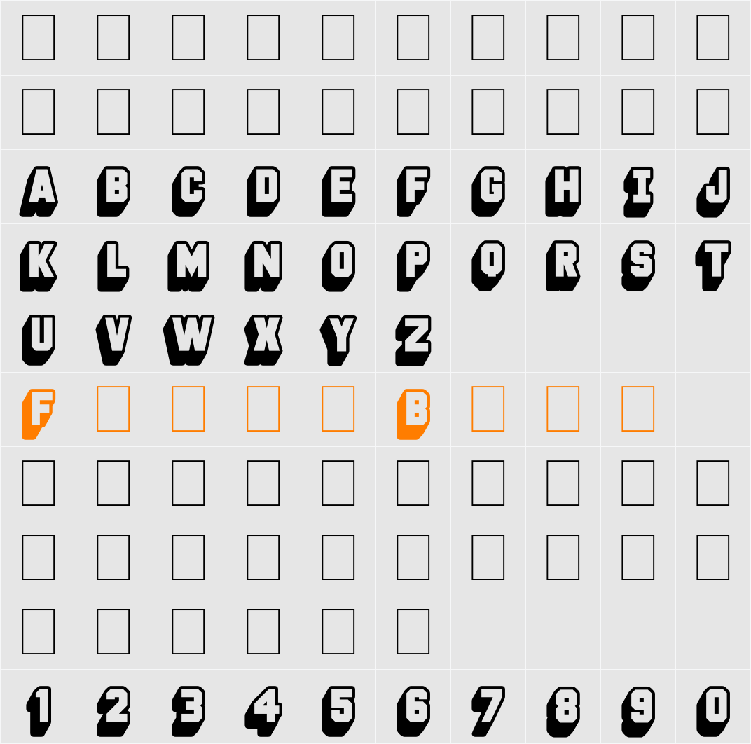 Deep Shadow Character Map