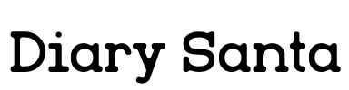 Diary Santa Font Image
