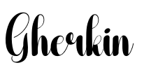 Gherkin Font Image