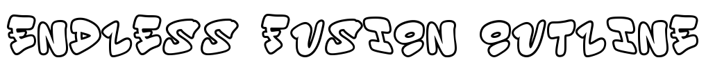 Endless Fusion Outline Font Image