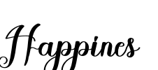 Happines Font Image