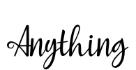 Anything Font Image