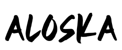 ALOSKA Font Image