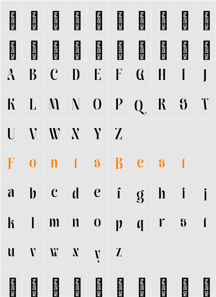 Moxtas Semibold Character Map