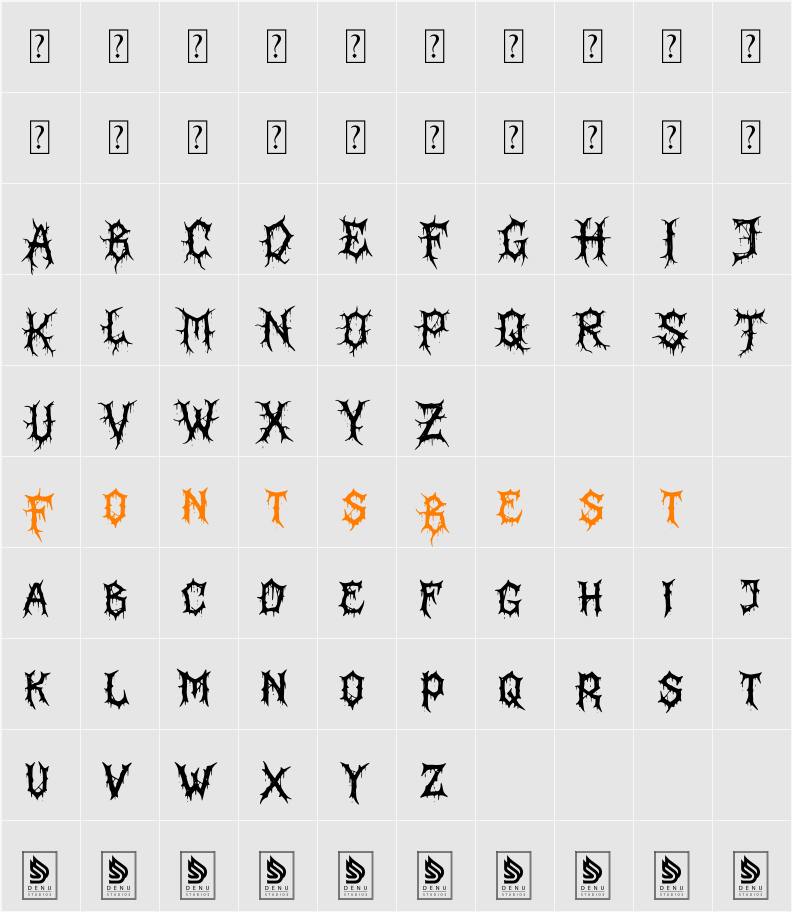 Kerak Neraka Character Map