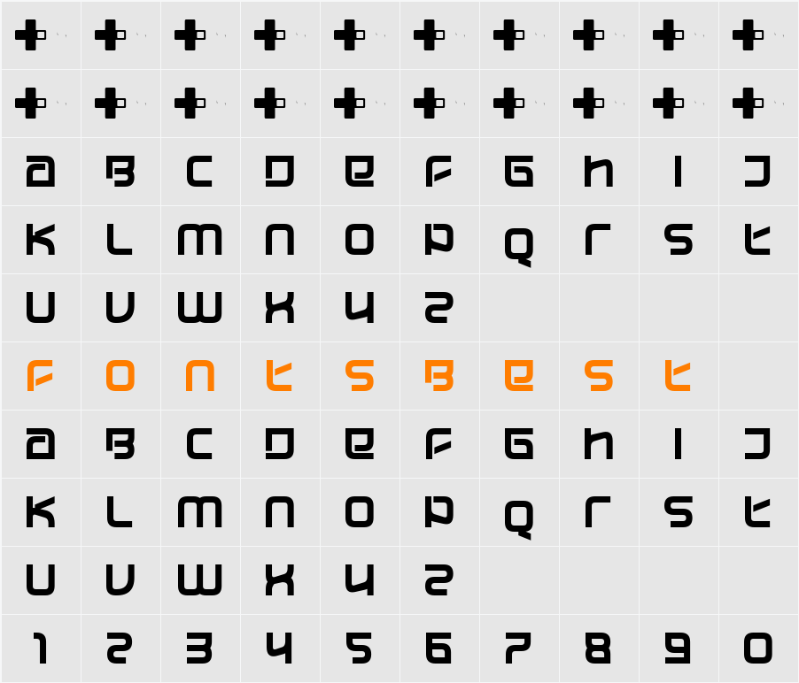 Affinity Future Character Map