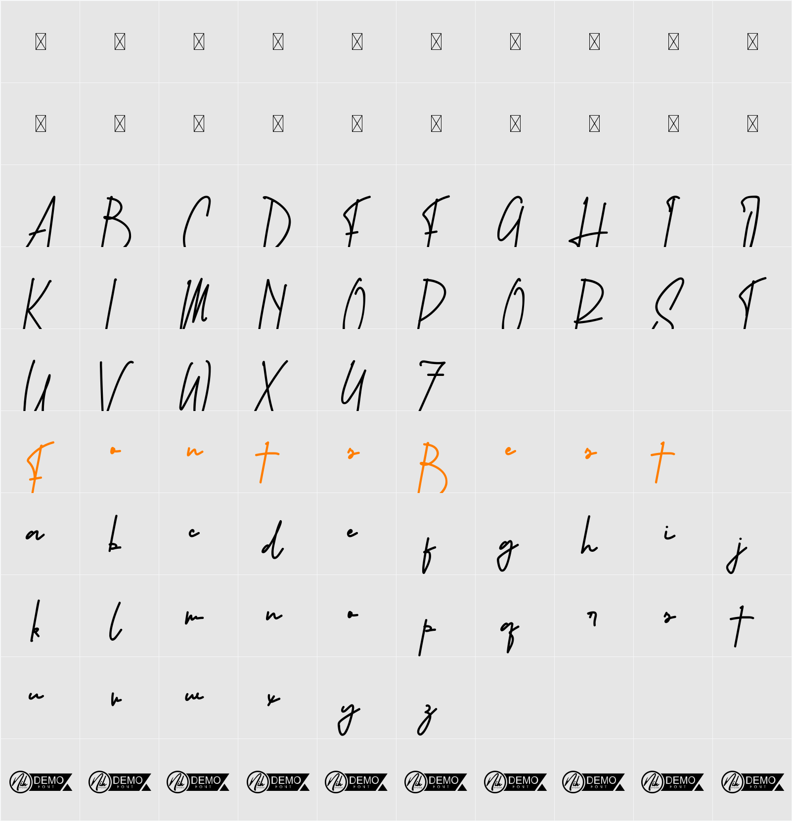 Hari Yang Indah Demo Character Map
