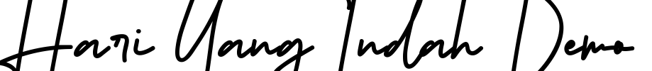 Hari Yang Indah Demo Font Image