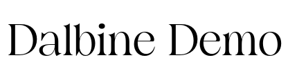 Dalbine Demo Font Image