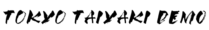 Tokyo Taiyaki DEMO Font Image