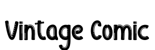 Vintage Comic Font Image