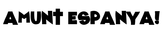 Amunt Espanya! Font Image