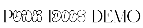 Punk Idols DEMO Font Image