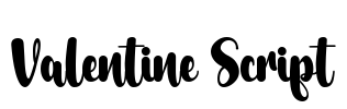 Valentine Script Font Image