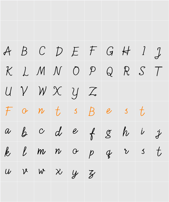 Aullocka - DEMO Character Map