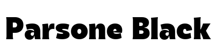 Parsone Black Font Image