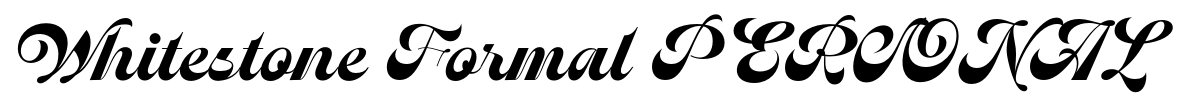 Whitestone Formal PERSONAL Font Image