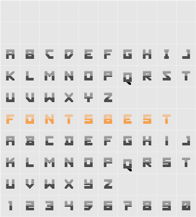 Hibernal Sentry Gradient Character Map