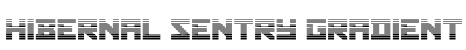 Hibernal Sentry Gradient Font Image