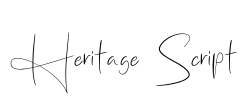 Heritage Script Font Image