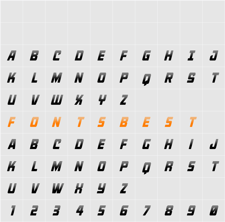 Quicky Nick Halftone Character Map